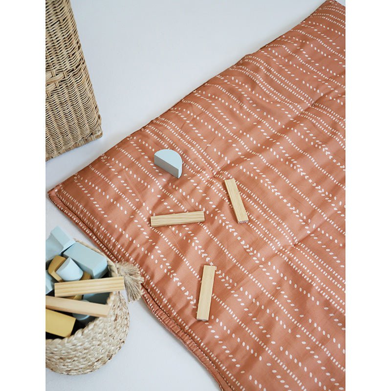 NEPO TERRACOTTA baby bouncer with bohemian print