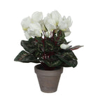 Kunstplant Cyclamen wit 30x30 cm