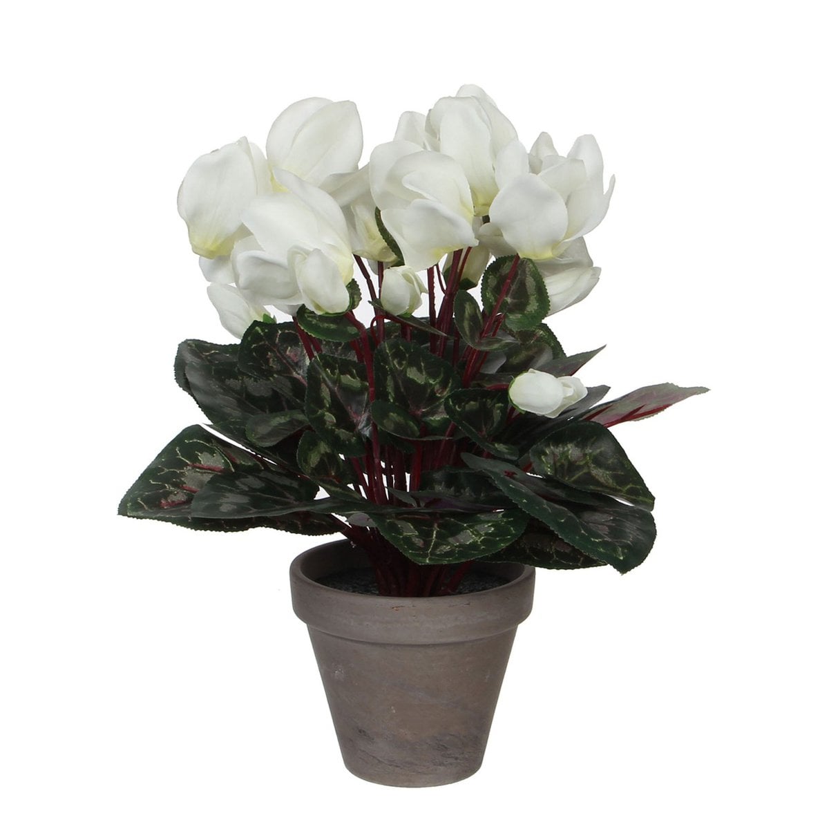 Kunstplant Cyclamen wit 30x30 cm