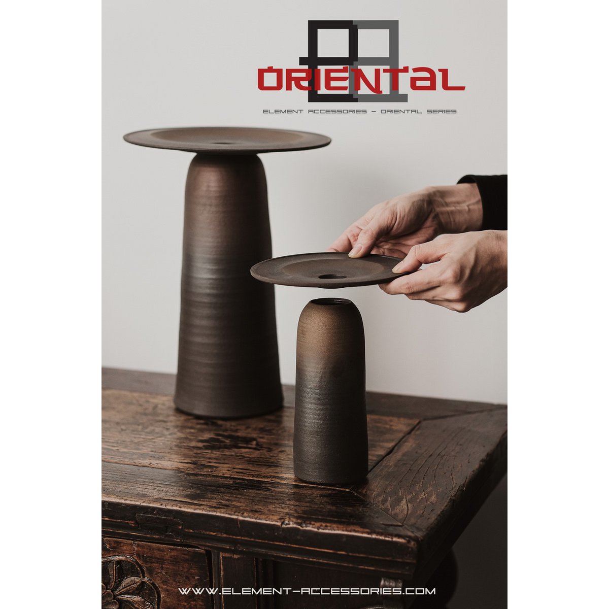 Keramische vaas 35 cm sculptuur
