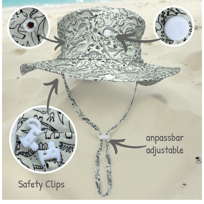 Baby Dino Zonnehoed 6 Tot 24 Maanden Kinderzonnehoed