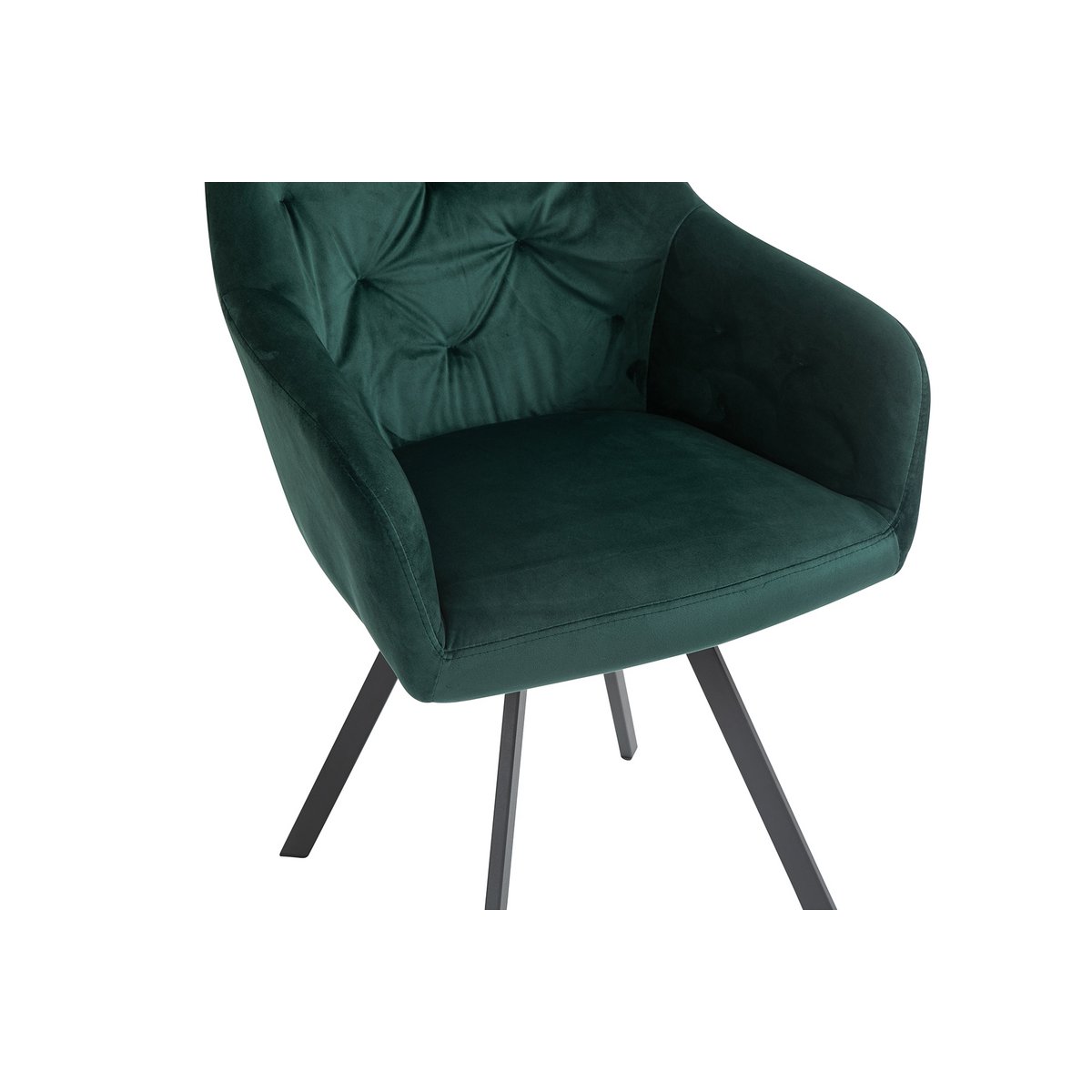 Fauteuil dennengroen draaibaar 61x62x85 cm