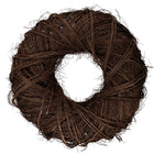 Wreath Ø 80x23 cm Brown Rattan