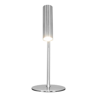 Tafellamp metaal zilver 20x20x47 cm