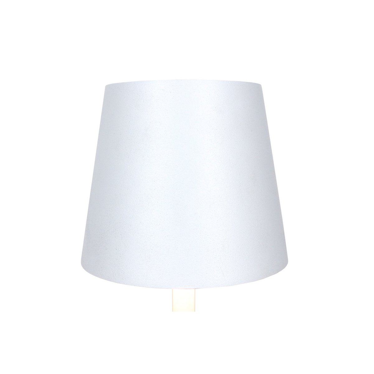 Tafellamp 29 cm naturel/wit LED batterij