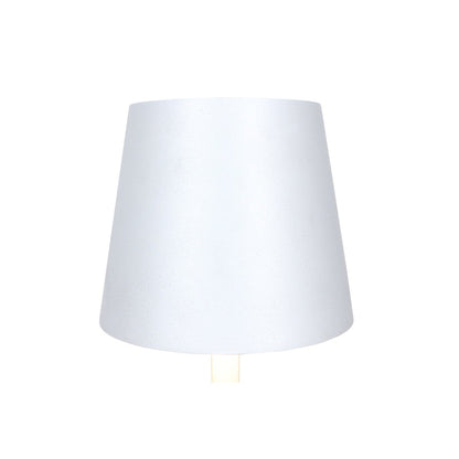 Tafellamp 29 cm naturel/wit LED batterij