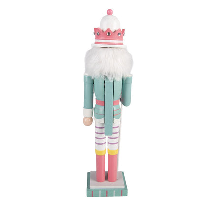 Christmas Decoration Figurine Nutcracker 8x7x25 cm Blue Wood