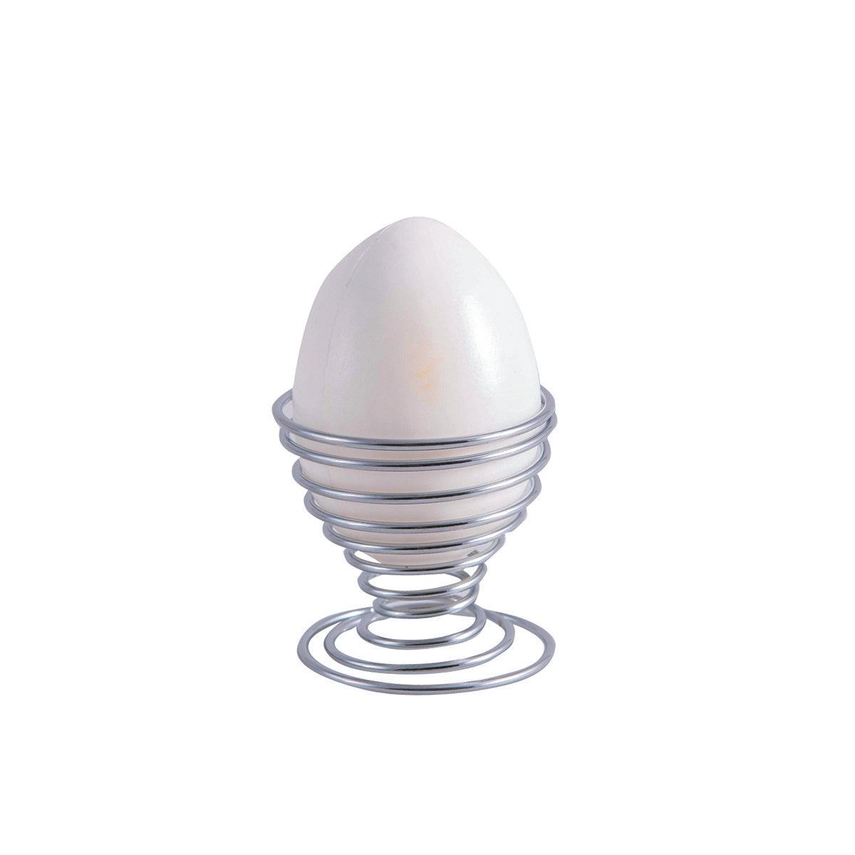 Eierdopje metaal zilver 3x3x5 cm