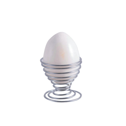 Eierdopje metaal zilver 3x3x5 cm