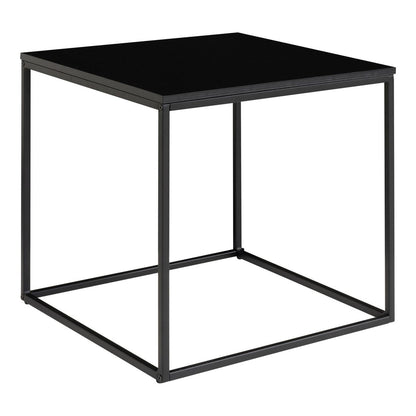 Vita Bijzettafel - Staal, spaanplaat, melaminefolie, zwart - 45x45x45 cm