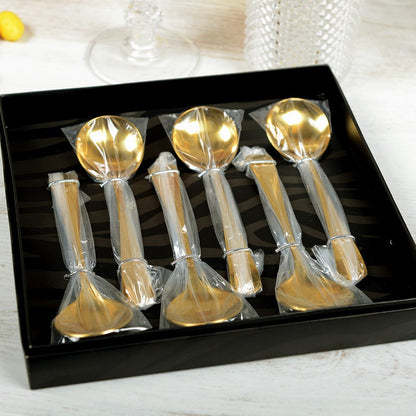 Dessertlepels goud set van 6