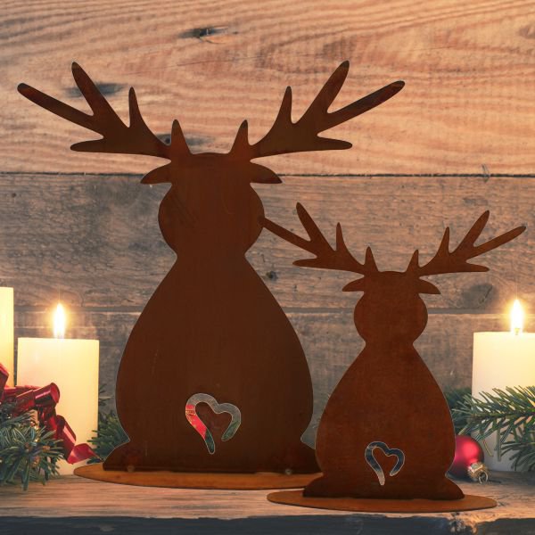 Roest rendierdecoratie 6,5 cm