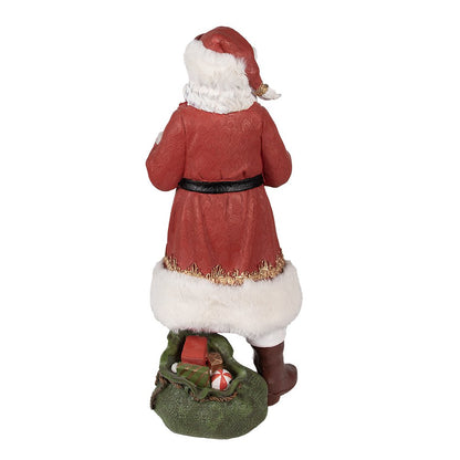 Santa Claus Figurine 21x18x45 cm Red Polyresin