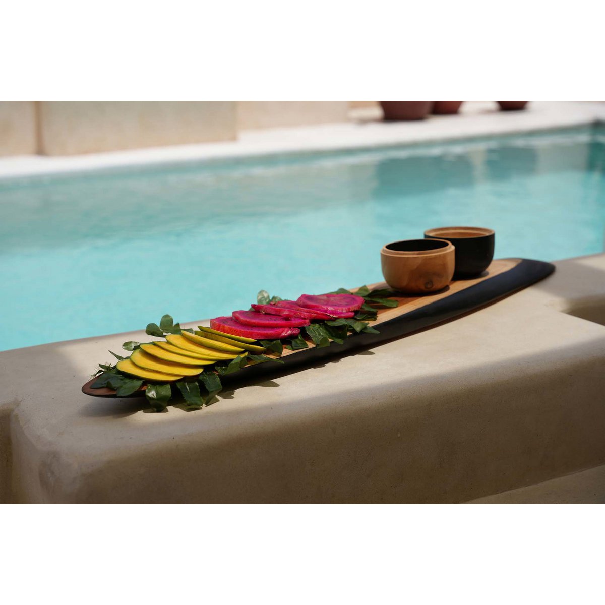 Tapasbord teak 150x20x3.5 cm XXL