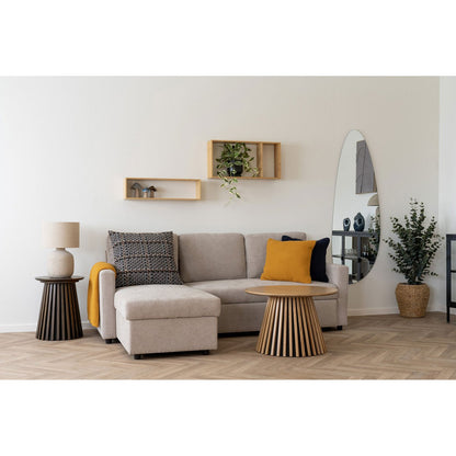 Kussen 45x45 cm gerecycled katoen geel