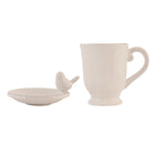 Mug 300 ml Beige Ceramic Bird Tea Mug