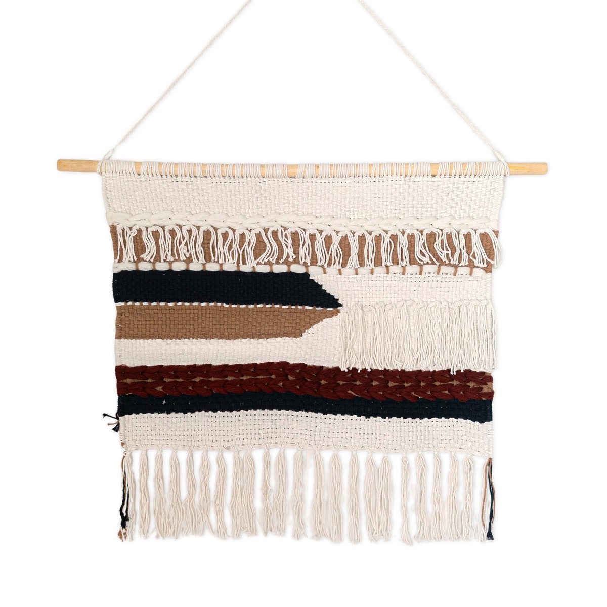 Grote Macrame Muurhangen Udara 120x95 Cm Boho Wanddecor