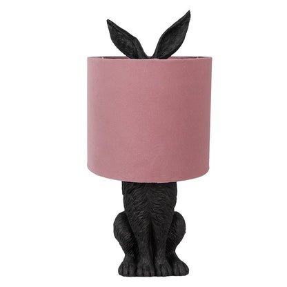 Tafellamp konijn Ø 20x43 cm zwart roze