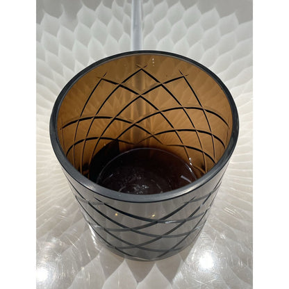 Windlicht 14 cm glas bruin