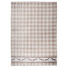 Plaid 130x170 cm bruin wit polyester teckel