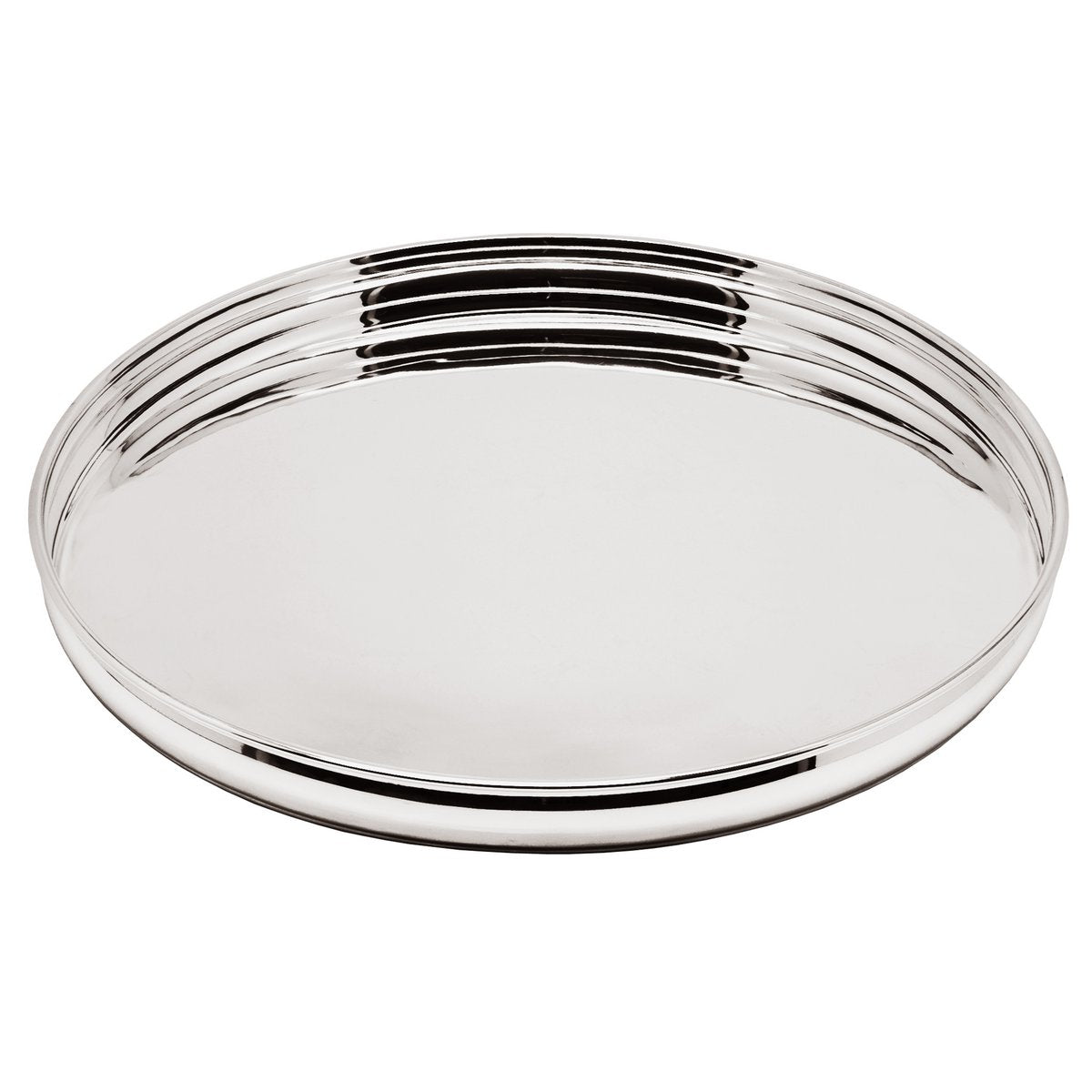 Dienblad rond verzilverd 36 cm