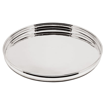 Dienblad rond verzilverd 36 cm