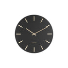 Wandklok 3 cm goud