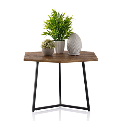 Zije Salontafel 56 X 48 Cm Metalen Frame Zwart Duurzaam