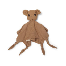 Knuffeldoekje 35x35 cm lichtbruin biologisch katoen