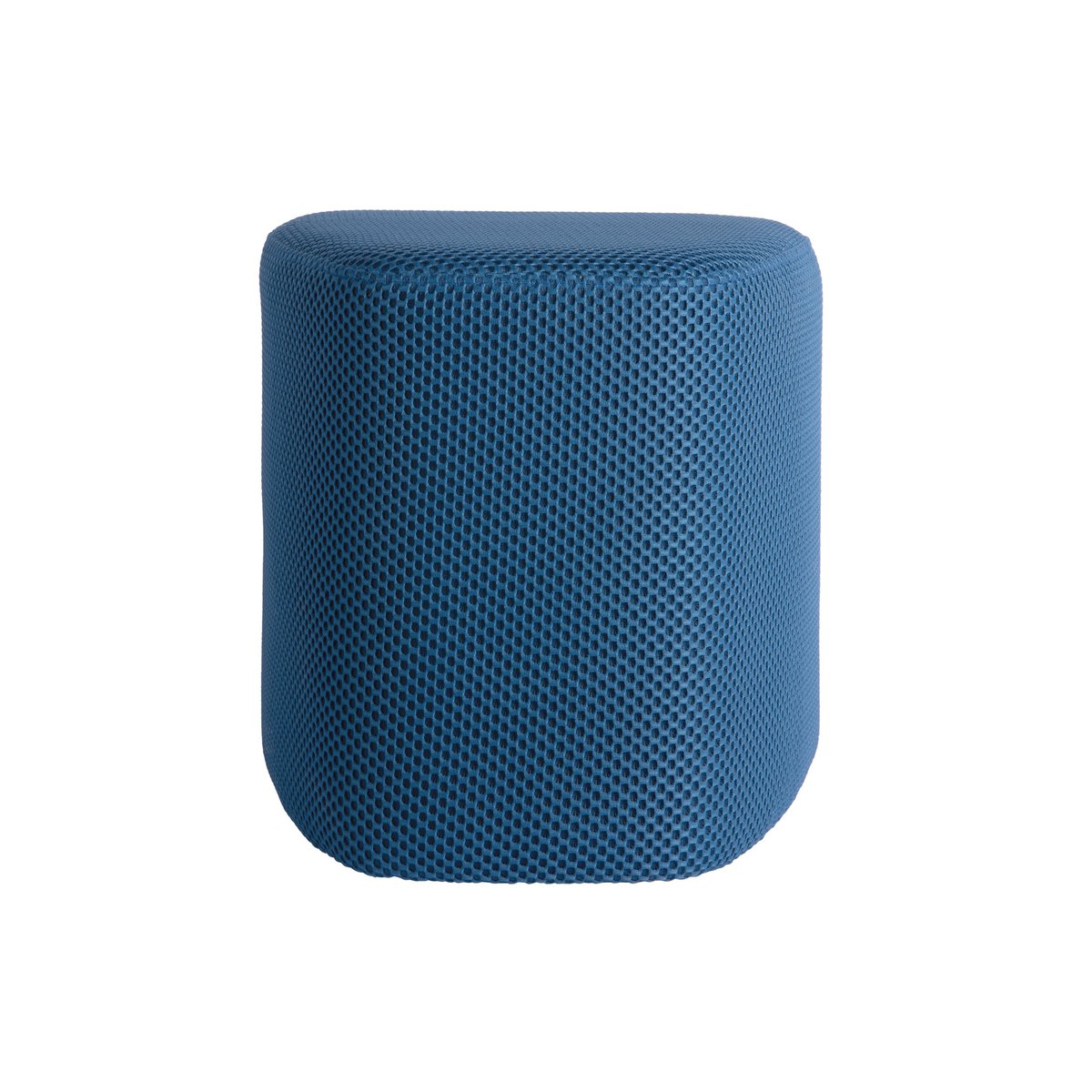 Poef 36x36x36 cm blauw polyester