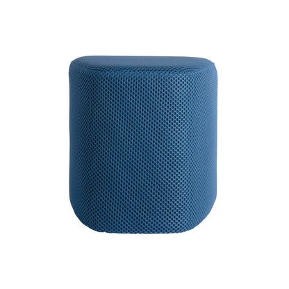 Poef 36x36x36 cm blauw polyester