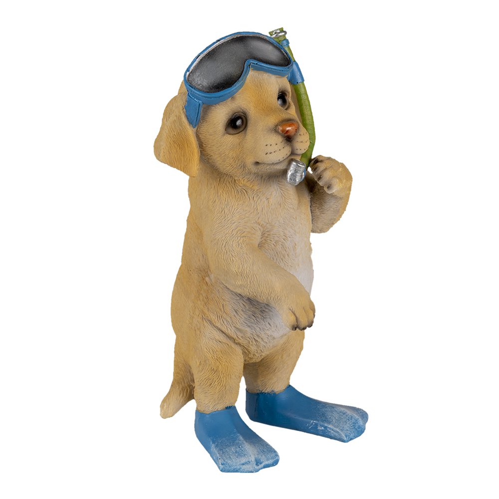 Figure Dog 11x11x23 cm Brown Plastic Home Accessories