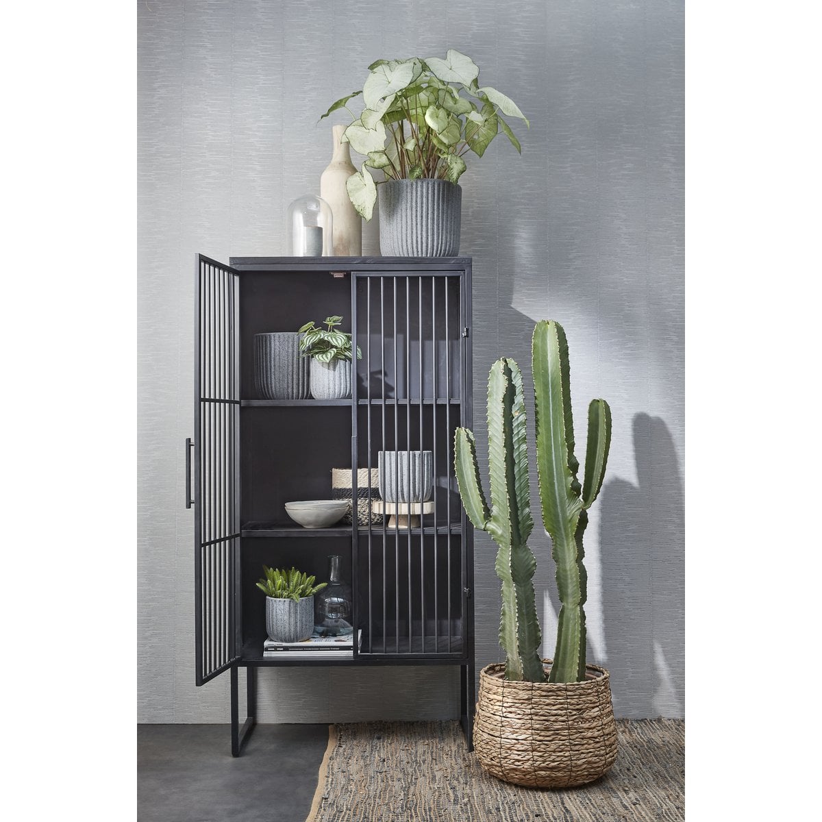 Plantenmand set zeegras lichtbruin 3 stuks