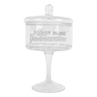 Voorraadpot glas Ø 13x24 cm transparant
