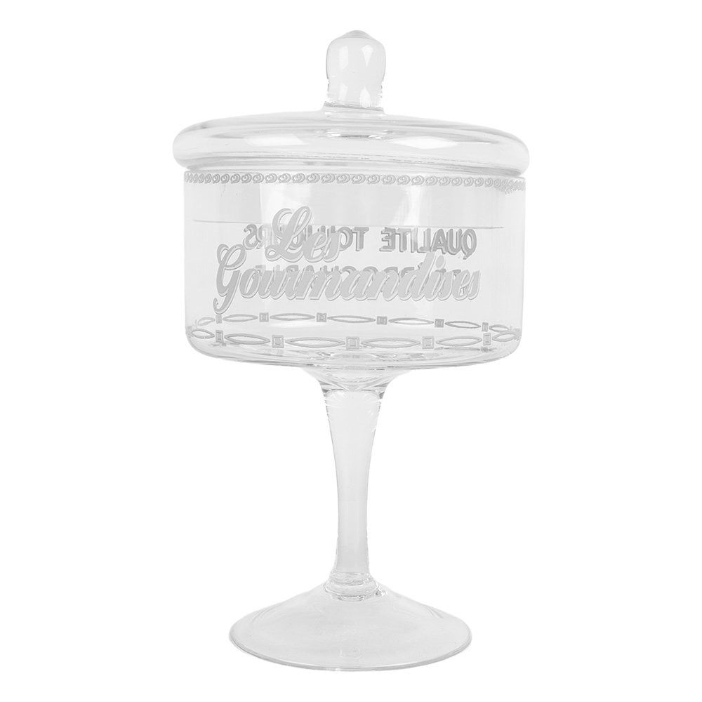 Voorraadpot glas Ø 13x24 cm transparant