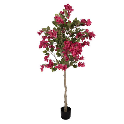 Kunstboom Bougainvillea 130 cm roze kunststof