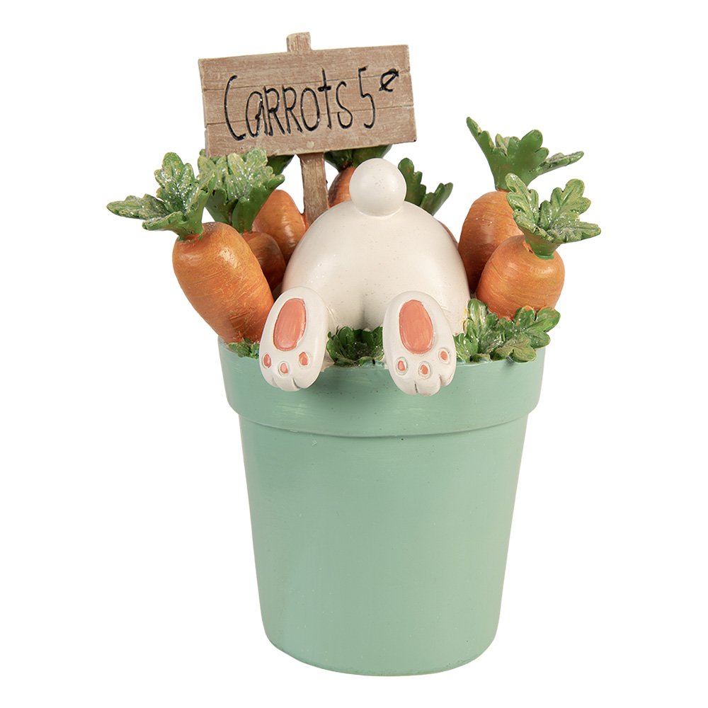 Decorative Rabbit Figurine 21x20x28 cm White Plastic