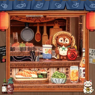 Cutebee, 3D DIY huisje, Choshi no Shitamachi, CWGC217, 16x14x19cm