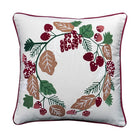 Kussenhoes 45x45 cm katoen handgeborduurd krans
