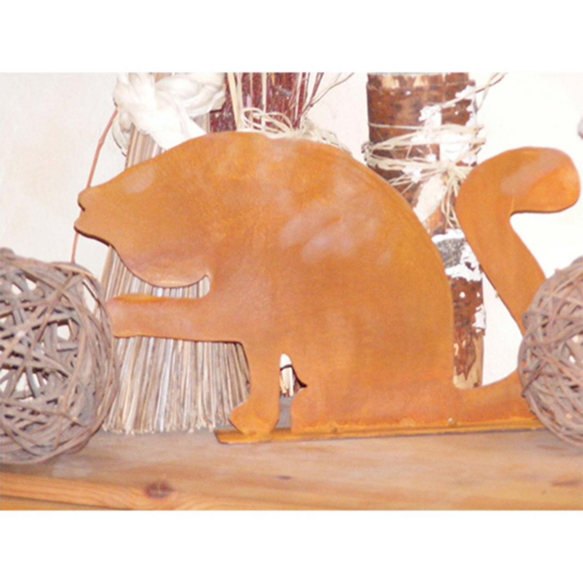Metalen kat decoratie 32x22 cm