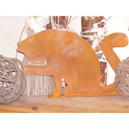 Metalen kat decoratie 32x22 cm