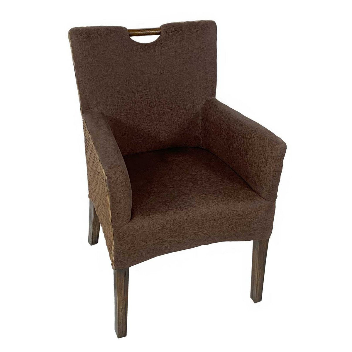 Eetkamerstoelen Set Van 6 Rattan Bilbao Armleuningstoelen