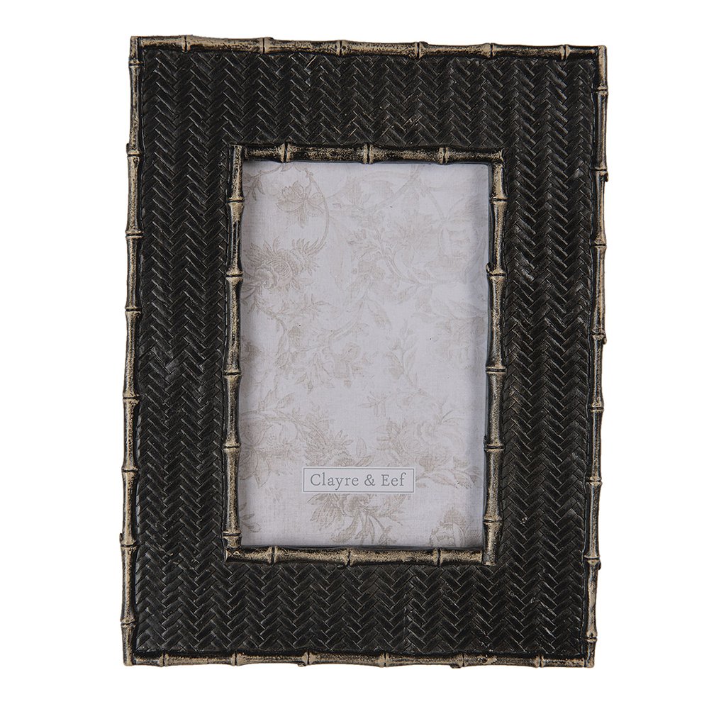 Fotolijst 10x15 cm zwart kunststof