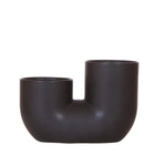 Duo sierpot keramiek voor 2x 9 cm planten