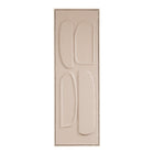 Wanddecoratie 90x30x3 cm bruin plastic