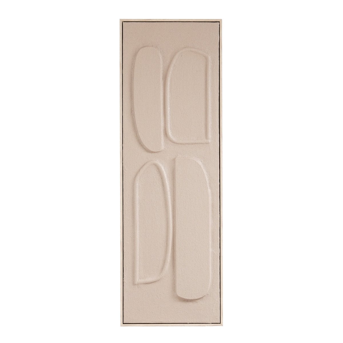 Wanddecoratie 90x30x3 cm bruin plastic