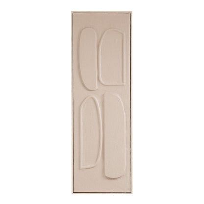 Wanddecoratie 90x30x3 cm bruin plastic