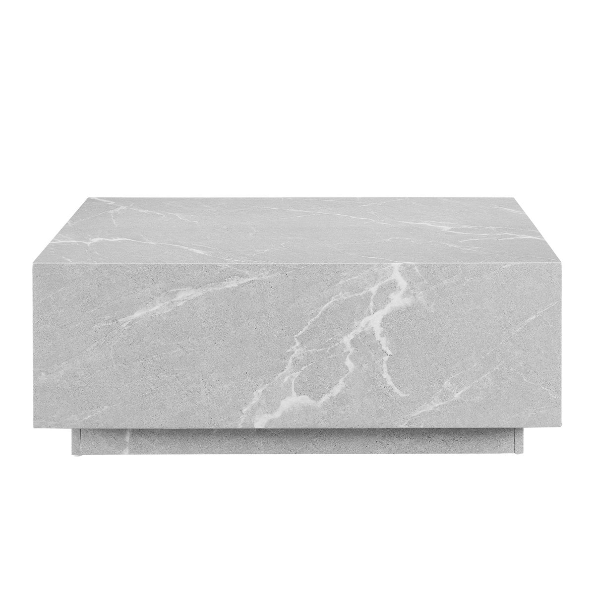 Salontafel 90x90 cm grijs MDF