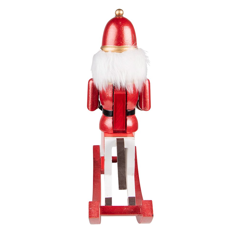Notenkraker beeld 30 cm rood groen MDF
