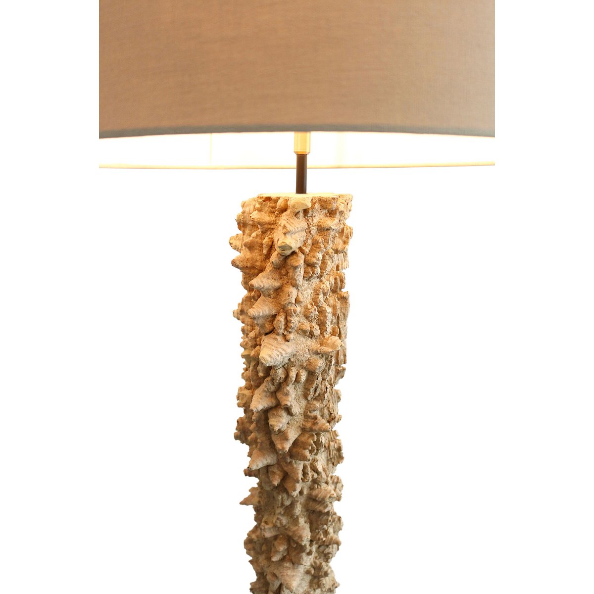 Floor lamp driftwood natural/white 150 cm